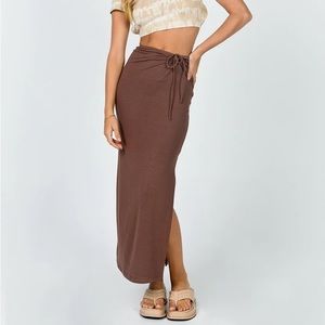 NEW W/O TAGS! Princess Polly Brown Midi Skirt with Slit